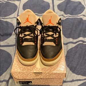 Air Jordan retro 3 desert elephant size 10